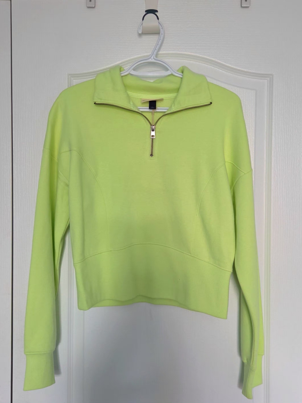 Neon Lime/Yellow Half-Zip Sweatshirt